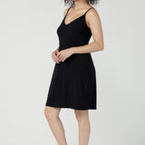 Myah Reversible Mini Slip in Black