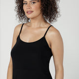 Myah Reversible Mini Slip in Black