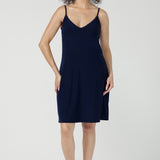 Myah Reversible Mini Slip in Navy