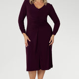 Nadine Dress in Claret