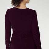 Nadine Dress in Claret