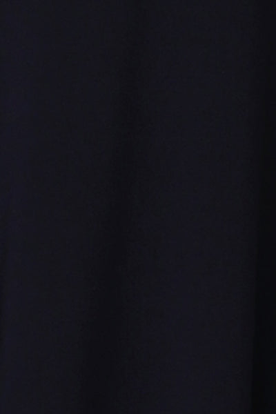 swatch of Australian and New Zealand fashion label L&F's Navy dry touch jersey fabric used to make women's wrap dresses and casual tops.