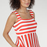 Nitelle Maxi Dress in Tang Stripe