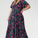 Paloma Maxi Dress in Garden Fantasia