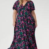 Paloma Maxi Dress in Garden Fantasia