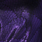 Purple mikado metallic fabric for made in australia fashion label leina and fleur size 8 - 24.