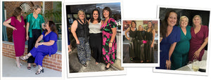 Good Christmas Party and going out dress ideas shown on petite, curvy, plus size and tall women that are real customers of Australian women's clothing brand, Leina & Fleur.
