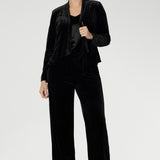 Romy Fluid Jacket in Black Velour