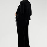 Romy Fluid Jacket in Black Velour
