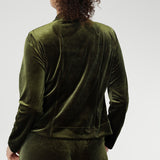 Romy Fluid Jacket in Bracken Velour