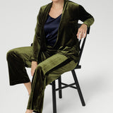Romy Fluid Jacket in Bracken Velour
