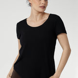 Sawyer Top in Black Bamboo