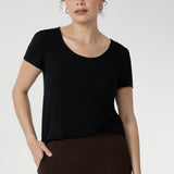 Sawyer Top in Black Bamboo