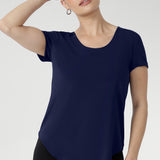 Sawyer Top in French Navy Bamboo