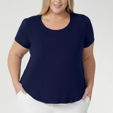 Sawyer Top in French Navy Bamboo
