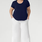 Sawyer Top in French Navy Bamboo