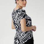 Whether styled alone or layered under jackets and blazers, the Sawyer Top is a wardrobe essential that transitions seamlessly from smart workwear to casual weekend looks.