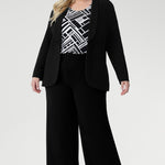 Lightweight, wrinkle-resistant, and easy to pack, it’s an ideal travel piece for women who value both style and practicality. Proudly designed and made in Australia, this elevated jersey top is available in sizes 8 to 24.