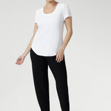 Sawyer Top in White Bamboo