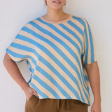 Scout Tee in Blue Sky Stripe
