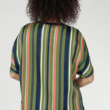 Scout Tee in Green Multi Stripe