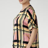 Scout Tee in Pastel Plaid