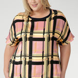 Scout Tee in Pastel Plaid