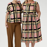 Scout Tee in Pastel Plaid