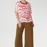 Scout Tee in Pink Tang