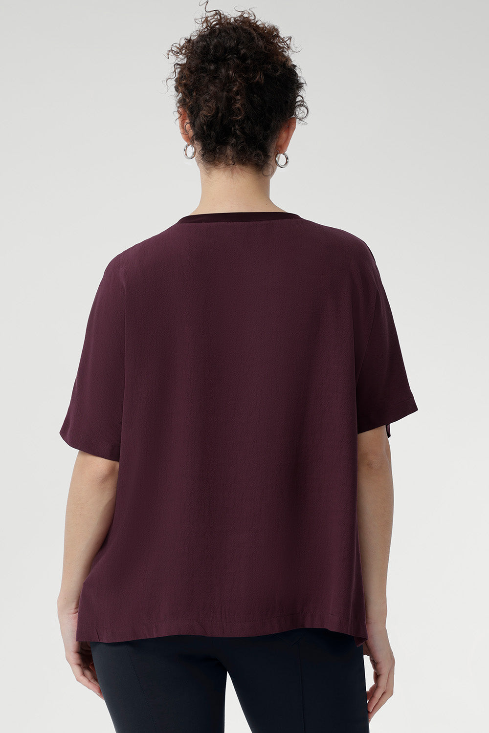 Discover effortless everyday style with the Scout Tee in Plum — expertly crafted from premium Tencel Viscose, renowned for its lightweight feel and soft finish. Light Weight top for women is Australian made and stocked in sizes 8-24.