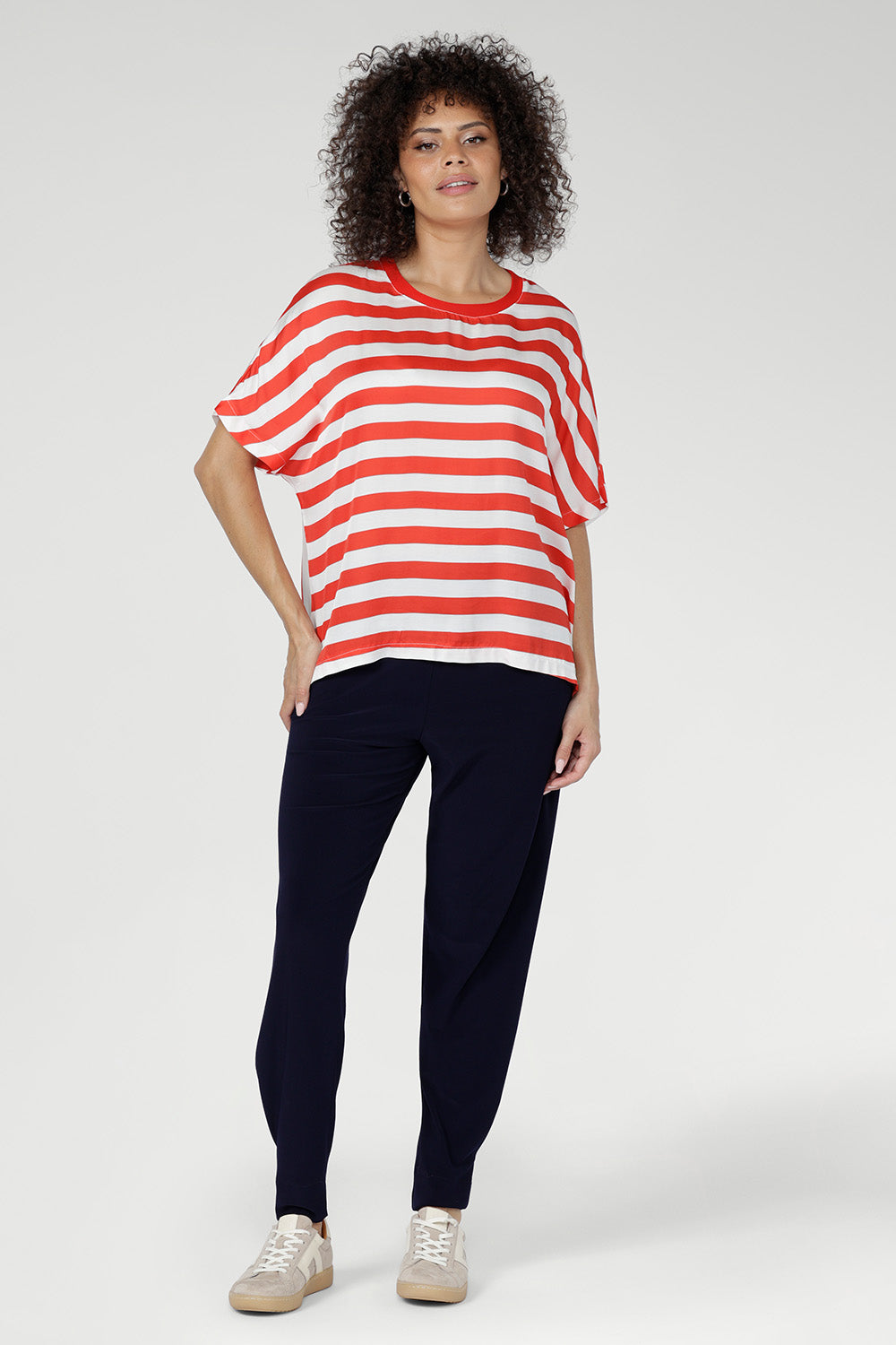 Soft and silky against the skin, it offers breathable comfort with a refined feel that elevates a classic wardrobe staple.