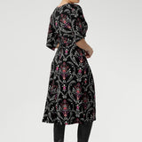 Selina Dress in Subtle Paisley