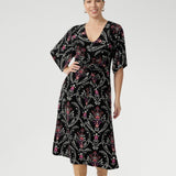 Selina Dress in Subtle Paisley