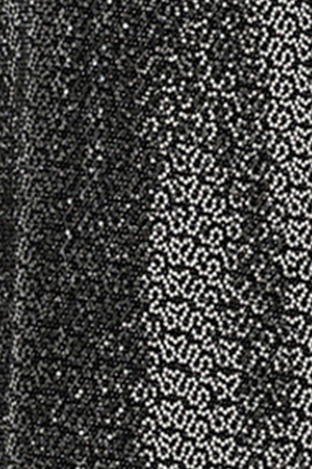 swatch of silver sequin fabric used by Australian occasionwear brand, Leina & Fleur to make a reversible silver sequin knot bag for evening and cocktail wear. 