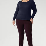 Skinny Leg Pant in Wine