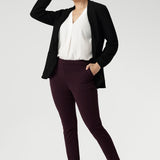 Skinny Leg Pant in Wine