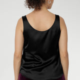 Soho Cami in Black Satin