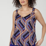 Soho Cami in Purple Maze