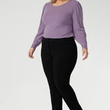 Straight Leg Pant in Black