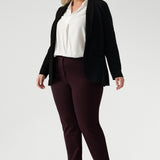 Straight Leg Pant in Wine