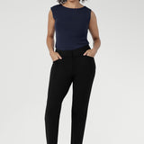 Straight Leg Pant in Black
