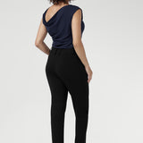 Straight Leg Pant in Black