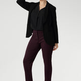 Straight Leg Pant in Wine