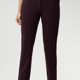Straight Leg Pant in Wine