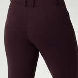 Straight Leg Pant in Wine