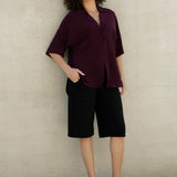 Leo Shacket in Claret