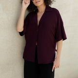 Leo Shacket in Claret