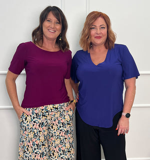 A women who wears L&F clothing for work and television, Shelly Horton speaks to Australian and New Zealand women's clothing label's New Zealand owner, Fleur Richardson on fashion, menopause and aging with style in your 40s and 50s.