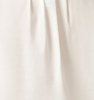 image showing sustainable Tencel fabric in white as used by Leina and Fleur for their Australian-made range of work wear shirts, pants and jackets designed for petite to plus size women.