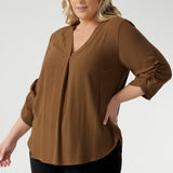 Proudly designed and made in Australia, and available in inclusive sizes 8–24, the Terry Shirt is your go-to for polished, breathable style that works as hard as you do.